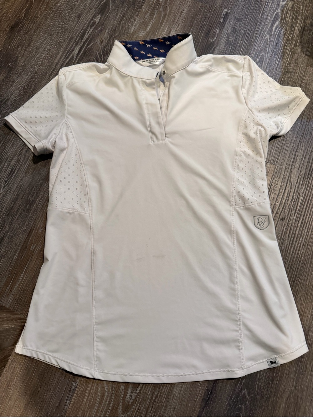 R.J. Classics Cream Short Sleeve Riding Polo